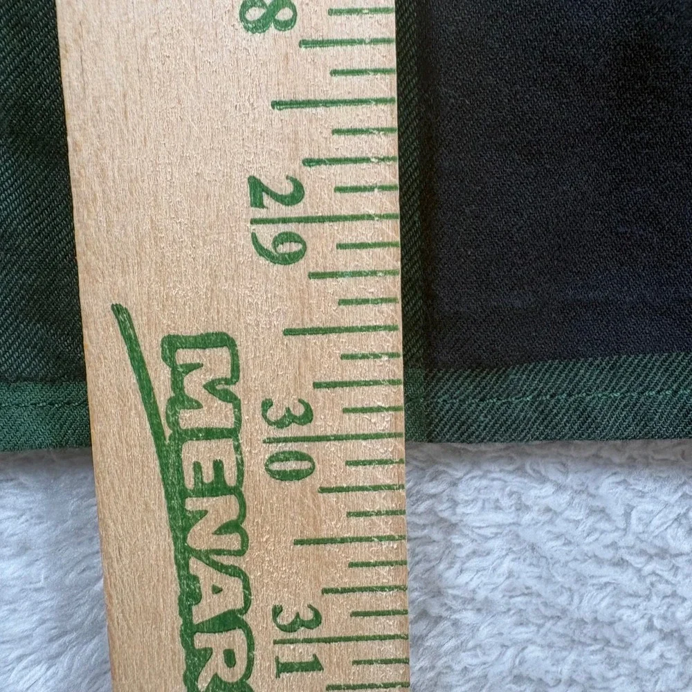 Levis Mens The Worker Relaxed Fit Shirt XL Green Black Buffalo Plaid Pearl Snap